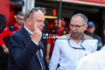 2023-05-27 - HSH Prince Albert II of Monaco, with DOMENICALI Stefano (ita), Chairman and CEO Formula One Group FOG, portrait during the Formula 1 Grand Prix de Monaco 2023, 6th round of the 2023 Formula One World Championship from May 26 to 28, 2023 on the Circuit de Monaco, in Monaco - F1 - MONACO GRAND PRIX 2023 - FORMULA 1 - MOTORS