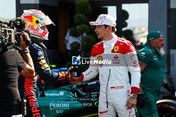 2023-05-27 - VERSTAPPEN Max (ned), Red Bull Racing RB19, LECLERC Charles (mco), Scuderia Ferrari SF-23, portrait during the Formula 1 Grand Prix de Monaco 2023, 6th round of the 2023 Formula One World Championship from May 26 to 28, 2023 on the Circuit de Monaco, in Monaco - F1 - MONACO GRAND PRIX 2023 - FORMULA 1 - MOTORS
