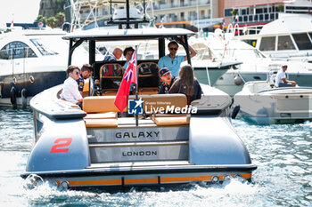 2023-05-28 - VERSTAPPEN Max (ned), Red Bull Racing RB19, arriving in the paddock by boat during the Formula 1 Grand Prix de Monaco 2023, 6th round of the 2023 Formula One World Championship from May 26 to 28, 2023 on the Circuit de Monaco, in Monaco - F1 - MONACO GRAND PRIX 2023 - RACE - FORMULA 1 - MOTORS