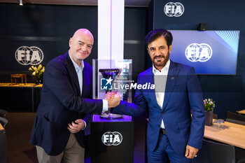 2023-05-28 - INFANTINO Gianni, FIFA President, with BEN SULAYEM Mohammed (uae), President of the FIA, portrait during the Formula 1 Grand Prix de Monaco 2023, 6th round of the 2023 Formula One World Championship from May 26 to 28, 2023 on the Circuit de Monaco, in Monaco - F1 - MONACO GRAND PRIX 2023 - RACE - FORMULA 1 - MOTORS