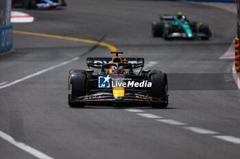 2023-05-28 - 01 VERSTAPPEN Max (nld), Red Bull Racing RB19, 14 ALONSO Fernando (spa), Aston Martin F1 Team AMR23, action during the Formula 1 Grand Prix de Monaco 2023, 6th round of the 2023 Formula One World Championship from May 26 to 28, 2023 on the Circuit de Monaco, in Monaco - F1 - MONACO GRAND PRIX 2023 - RACE - FORMULA 1 - MOTORS