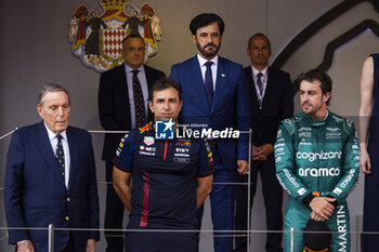 2023-05-28 - BEN SULAYEM Mohammed (uae), President of the FIA, portrait on the podium during the Formula 1 Grand Prix de Monaco 2023, 6th round of the 2023 Formula One World Championship from May 26 to 28, 2023 on the Circuit de Monaco, in Monaco - F1 - MONACO GRAND PRIX 2023 - RACE - FORMULA 1 - MOTORS