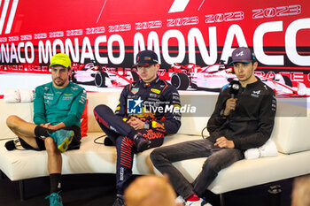 2023-05-28 - ALONSO Fernando (spa), Aston Martin F1 Team AMR23, VERSTAPPEN Max (ned), Red Bull Racing RB19, OCON Esteban (fra), Alpine F1 Team A523, portrait during the Formula 1 Grand Prix de Monaco 2023, 6th round of the 2023 Formula One World Championship from May 26 to 28, 2023 on the Circuit de Monaco, in Monaco - F1 - MONACO GRAND PRIX 2023 - RACE - FORMULA 1 - MOTORS