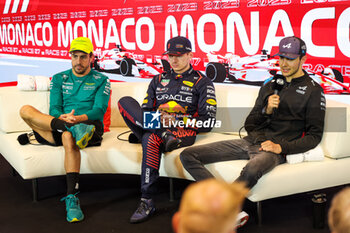 2023-05-28 - ALONSO Fernando (spa), Aston Martin F1 Team AMR23, VERSTAPPEN Max (ned), Red Bull Racing RB19, OCON Esteban (fra), Alpine F1 Team A523, portrait during the Formula 1 Grand Prix de Monaco 2023, 6th round of the 2023 Formula One World Championship from May 26 to 28, 2023 on the Circuit de Monaco, in Monaco - F1 - MONACO GRAND PRIX 2023 - RACE - FORMULA 1 - MOTORS
