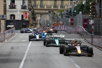 2023-05-28 - Start of the race, 01 VERSTAPPEN Max (nld), Red Bull Racing RB19, action during the Formula 1 Grand Prix de Monaco 2023, 6th round of the 2023 Formula One World Championship from May 26 to 28, 2023 on the Circuit de Monaco, in Monaco - F1 - MONACO GRAND PRIX 2023 - RACE - FORMULA 1 - MOTORS