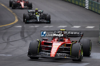 2023-05-28 - 55 SAINZ Carlos (spa), Scuderia Ferrari SF-23, action during the Formula 1 Grand Prix de Monaco 2023, 6th round of the 2023 Formula One World Championship from May 26 to 28, 2023 on the Circuit de Monaco, in Monaco - F1 - MONACO GRAND PRIX 2023 - RACE - FORMULA 1 - MOTORS