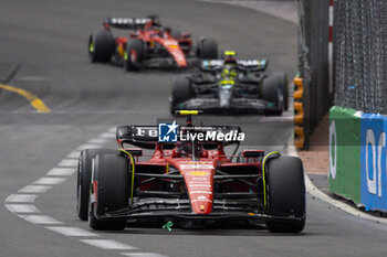 2023-05-28 - 55 SAINZ Carlos (spa), Scuderia Ferrari SF-23, action during the Formula 1 Grand Prix de Monaco 2023, 6th round of the 2023 Formula One World Championship from May 26 to 28, 2023 on the Circuit de Monaco, in Monaco - F1 - MONACO GRAND PRIX 2023 - RACE - FORMULA 1 - MOTORS