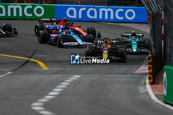 2023-05-28 - Start of the race: 01 VERSTAPPEN Max (nld), Red Bull Racing RB19, 14 ALONSO Fernando (spa), Aston Martin F1 Team AMR23, 31 OCON Esteban (fra), Alpine F1 Team A523, 55 SAINZ Carlos (spa), Scuderia Ferrari SF-23, action during the Formula 1 Grand Prix de Monaco 2023, 6th round of the 2023 Formula One World Championship from May 26 to 28, 2023 on the Circuit de Monaco, in Monaco - F1 - MONACO GRAND PRIX 2023 - RACE - FORMULA 1 - MOTORS