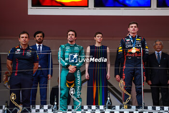 2023-05-28 - WACHE Pierre, Technical Director of Red Bull Racing, BEN SULAYEM Mohammed (uae), President of the FIA, ALONSO Fernando (spa), Aston Martin F1 Team AMR23, HSH Prince Albert II of Monaco, VERSTAPPEN Max (ned), Red Bull Racing RB19, portrait during the Formula 1 Grand Prix de Monaco 2023, 6th round of the 2023 Formula One World Championship from May 26 to 28, 2023 on the Circuit de Monaco, in Monaco - F1 - MONACO GRAND PRIX 2023 - RACE - FORMULA 1 - MOTORS
