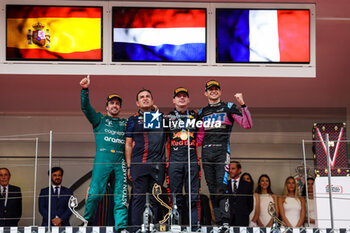 2023-05-28 - ALONSO Fernando (spa), Aston Martin F1 Team AMR23, WACHE Pierre, Technical Director of Red Bull Racing, VERSTAPPEN Max (ned), Red Bull Racing RB19, OCON Esteban (fra), Alpine F1 Team A523, portrait during the Formula 1 Grand Prix de Monaco 2023, 6th round of the 2023 Formula One World Championship from May 26 to 28, 2023 on the Circuit de Monaco, in Monaco - F1 - MONACO GRAND PRIX 2023 - RACE - FORMULA 1 - MOTORS
