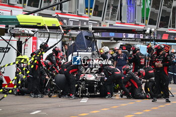 2023-05-28 - 20 MAGNUSSEN Kevin (den), Haas F1 Team VF-23 Ferrari, action pitstop during the Formula 1 Grand Prix de Monaco 2023, 6th round of the 2023 Formula One World Championship from May 26 to 28, 2023 on the Circuit de Monaco, in Monaco - F1 - MONACO GRAND PRIX 2023 - RACE - FORMULA 1 - MOTORS