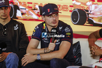 2023-06-01 - Press conference VERSTAPPEN Max (ned), Red Bull Racing RB19, portrait during the Formula 1 AWS Gran Premio de Espana 2023, 7th round of the 2023 Formula One World Championship from June 2 to 4, 2023 on the Circuit de Barcelona-Catalunya, in Montmelo, Spain - F1 - SPANISH GRAND PRIX 2023 - FORMULA 1 - MOTORS