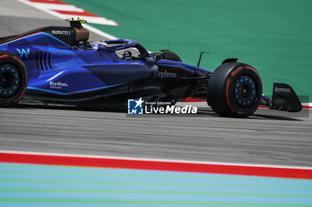 2023-06-02 - 02 SARGEANT Logan (usa), Williams Racing FW45, action during the Formula 1 AWS Gran Premio de Espana 2023, 7th round of the 2023 Formula One World Championship from June 2 to 4, 2023 on the Circuit de Barcelona-Catalunya, in Montmelo, Spain - F1 - SPANISH GRAND PRIX 2023 - FORMULA 1 - MOTORS