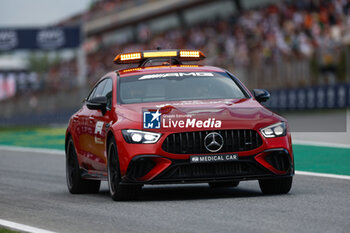 2023-06-02 - Mercedes AMG Medical Car during the Formula 1 AWS Gran Premio de Espana 2023, 7th round of the 2023 Formula One World Championship from June 2 to 4, 2023 on the Circuit de Barcelona-Catalunya, in Montmelo, Spain - F1 - SPANISH GRAND PRIX 2023 - FORMULA 1 - MOTORS