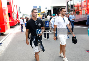 2023-06-03 - Ferran Torres and Eric Garcia FC Barcelona players during the Formula 1 AWS Gran Premio de Espana 2023, 7th round of the 2023 Formula One World Championship from June 2 to 4, 2023 on the Circuit de Barcelona-Catalunya, in Montmelo, Spain - F1 - SPANISH GRAND PRIX 2023 - FORMULA 1 - MOTORS