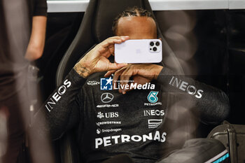 2023-06-03 - HAMILTON Lewis (gbr), Mercedes AMG F1 Team W14, portrait during the Formula 1 AWS Gran Premio de Espana 2023, 7th round of the 2023 Formula One World Championship from June 2 to 4, 2023 on the Circuit de Barcelona-Catalunya, in Montmelo, Spain - F1 - SPANISH GRAND PRIX 2023 - FORMULA 1 - MOTORS
