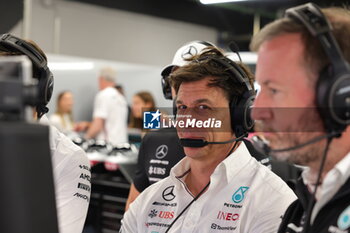 2023-06-03 - WOLFF Toto (aut), Team Principal & CEO of Mercedes AMG F1 Team, portrait during the Formula 1 AWS Gran Premio de Espana 2023, 7th round of the 2023 Formula One World Championship from June 2 to 4, 2023 on the Circuit de Barcelona-Catalunya, in Montmelo, Spain - F1 - SPANISH GRAND PRIX 2023 - FORMULA 1 - MOTORS