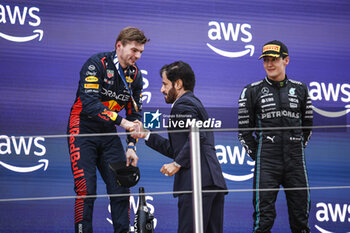 2023-06-04 - VERSTAPPEN Max (ned), Red Bull Racing RB19, portrait BEN SULAYEM Mohammed (uae), President of the FIA, portrait during the Formula 1 AWS Gran Premio de Espana 2023, 7th round of the 2023 Formula One World Championship from June 2 to 4, 2023 on the Circuit de Barcelona-Catalunya, in Montmelo, Spain - F1 - SPANISH GRAND PRIX 2023 - RACE - FORMULA 1 - MOTORS