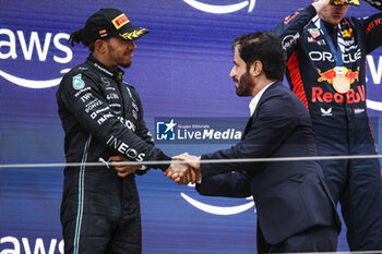 2023-06-04 - HAMILTON Lewis (gbr), Mercedes AMG F1 Team W14, portrait BEN SULAYEM Mohammed (uae), President of the FIA, portrait during the Formula 1 AWS Gran Premio de Espana 2023, 7th round of the 2023 Formula One World Championship from June 2 to 4, 2023 on the Circuit de Barcelona-Catalunya, in Montmelo, Spain - F1 - SPANISH GRAND PRIX 2023 - RACE - FORMULA 1 - MOTORS