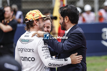 2023-06-04 - BEN SULAYEM Mohammed (uae), President of the FIA, portrait ALONSO Fernando (spa), Aston Martin F1 Team AMR23, portrait during the Formula 1 AWS Gran Premio de Espana 2023, 7th round of the 2023 Formula One World Championship from June 2 to 4, 2023 on the Circuit de Barcelona-Catalunya, in Montmelo, Spain - F1 - SPANISH GRAND PRIX 2023 - RACE - FORMULA 1 - MOTORS