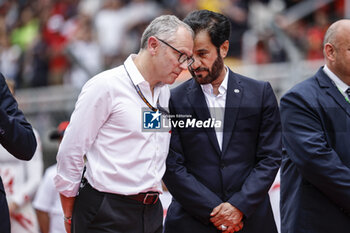 2023-06-04 - BEN SULAYEM Mohammed (uae), President of the FIA, portrait DOMENICALI Stefano (ita), Chairman and CEO Formula One Group FOG, portrait during the Formula 1 AWS Gran Premio de Espana 2023, 7th round of the 2023 Formula One World Championship from June 2 to 4, 2023 on the Circuit de Barcelona-Catalunya, in Montmelo, Spain - F1 - SPANISH GRAND PRIX 2023 - RACE - FORMULA 1 - MOTORS