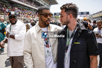 2023-06-04 - Presnel Kimpembe and Aimeric Laporte football players during the Formula 1 AWS Gran Premio de Espana 2023, 7th round of the 2023 Formula One World Championship from June 2 to 4, 2023 on the Circuit de Barcelona-Catalunya, in Montmelo, Spain - F1 - SPANISH GRAND PRIX 2023 - RACE - FORMULA 1 - MOTORS