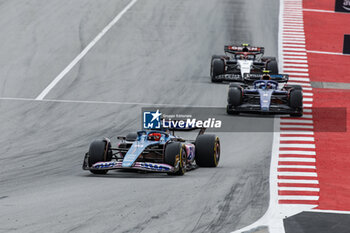 2023-06-04 - 31 OCON Esteban (fra), Alpine F1 Team A523, action 02 SARGEANT Logan (usa), Williams Racing FW45, action during the Formula 1 AWS Gran Premio de Espana 2023, 7th round of the 2023 Formula One World Championship from June 2 to 4, 2023 on the Circuit de Barcelona-Catalunya, in Montmelo, Spain - F1 - SPANISH GRAND PRIX 2023 - RACE - FORMULA 1 - MOTORS