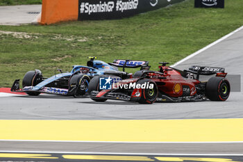 2023-06-04 - 10 GASLY Pierre (fra), Alpine F1 Team A523, action 16 LECLERC Charles (mco), Scuderia Ferrari SF-23, action during the Formula 1 AWS Gran Premio de Espana 2023, 7th round of the 2023 Formula One World Championship from June 2 to 4, 2023 on the Circuit de Barcelona-Catalunya, in Montmelo, Spain - F1 - SPANISH GRAND PRIX 2023 - RACE - FORMULA 1 - MOTORS