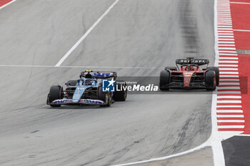 2023-06-04 - 10 GASLY Pierre (fra), Alpine F1 Team A523, action 16 LECLERC Charles (mco), Scuderia Ferrari SF-23, action during the Formula 1 AWS Gran Premio de Espana 2023, 7th round of the 2023 Formula One World Championship from June 2 to 4, 2023 on the Circuit de Barcelona-Catalunya, in Montmelo, Spain - F1 - SPANISH GRAND PRIX 2023 - RACE - FORMULA 1 - MOTORS