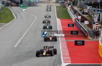 2023-06-04 - 01 VERSTAPPEN Max (nld), Red Bull Racing RB19, action 55 SAINZ Carlos (spa), Scuderia Ferrari SF-23, action during the Formula 1 AWS Gran Premio de Espana 2023, 7th round of the 2023 Formula One World Championship from June 2 to 4, 2023 on the Circuit de Barcelona-Catalunya, in Montmelo, Spain - F1 - SPANISH GRAND PRIX 2023 - RACE - FORMULA 1 - MOTORS