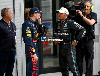 2023-06-04 - VERSTAPPEN Max (ned), Red Bull Racing RB19, portrait HAMILTON Lewis (gbr), Mercedes AMG F1 Team W14, portrait during the Formula 1 AWS Gran Premio de Espana 2023, 7th round of the 2023 Formula One World Championship from June 2 to 4, 2023 on the Circuit de Barcelona-Catalunya, in Montmelo, Spain - F1 - SPANISH GRAND PRIX 2023 - RACE - FORMULA 1 - MOTORS