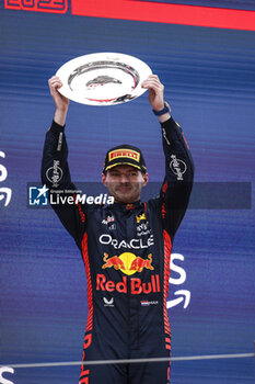 2023-06-04 - VERSTAPPEN Max (ned), Red Bull Racing RB19, portrait podium during the Formula 1 AWS Gran Premio de Espana 2023, 7th round of the 2023 Formula One World Championship from June 2 to 4, 2023 on the Circuit de Barcelona-Catalunya, in Montmelo, Spain - F1 - SPANISH GRAND PRIX 2023 - RACE - FORMULA 1 - MOTORS