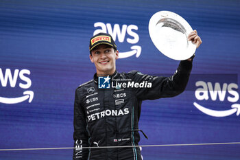 2023-06-04 - RUSSELL George (gbr), Mercedes AMG F1 Team W14, portrait podium during the Formula 1 AWS Gran Premio de Espana 2023, 7th round of the 2023 Formula One World Championship from June 2 to 4, 2023 on the Circuit de Barcelona-Catalunya, in Montmelo, Spain - F1 - SPANISH GRAND PRIX 2023 - RACE - FORMULA 1 - MOTORS
