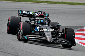2023-06-02 - 63 RUSSELL George (gbr), Mercedes AMG F1 Team W14, action during the Formula 1 AWS Gran Premio de Espana 2023, 7th round of the 2023 Formula One World Championship from June 2 to 4, 2023 on the Circuit de Barcelona-Catalunya, in Montmelo, Spain - F1 - SPANISH GRAND PRIX 2023 - RACE - FORMULA 1 - MOTORS
