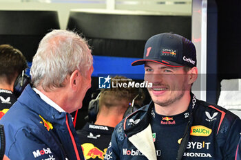 2023-06-03 - VERSTAPPEN Max (ned), Red Bull Racing RB19, portrait MARKO Helmut (aut), Drivers’ Manager of Red Bull Racing, portrait during the Formula 1 AWS Gran Premio de Espana 2023, 7th round of the 2023 Formula One World Championship from June 2 to 4, 2023 on the Circuit de Barcelona-Catalunya, in Montmelo, Spain - F1 - SPANISH GRAND PRIX 2023 - RACE - FORMULA 1 - MOTORS