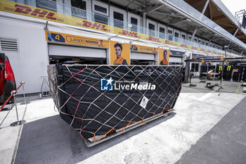 2023-06-15 - Cargo containers during the Formula 1 Pirelli Grand Prix du Canada, 8th round of the 2023 Formula One World Championship from June 16 to 18, 2023 on the Circuit Gilles Villeneuve, in Montréal, Canada - F1 - CANADIAN GRAND PRIX 2023 - FORMULA 1 - MOTORS