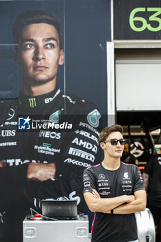2023-06-15 - RUSSELL George (gbr), Mercedes AMG F1 Team W14, portrait during the Formula 1 Pirelli Grand Prix du Canada, 8th round of the 2023 Formula One World Championship from June 16 to 18, 2023 on the Circuit Gilles Villeneuve, in Montréal, Canada - F1 - CANADIAN GRAND PRIX 2023 - FORMULA 1 - MOTORS