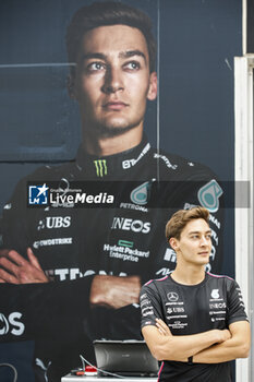 2023-06-15 - RUSSELL George (gbr), Mercedes AMG F1 Team W14, portrait during the Formula 1 Pirelli Grand Prix du Canada, 8th round of the 2023 Formula One World Championship from June 16 to 18, 2023 on the Circuit Gilles Villeneuve, in Montréal, Canada - F1 - CANADIAN GRAND PRIX 2023 - FORMULA 1 - MOTORS