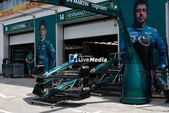 2023-06-15 - Aston Martin F1 Team, ambiance during the Formula 1 Pirelli Grand Prix du Canada, 8th round of the 2023 Formula One World Championship from June 16 to 18, 2023 on the Circuit Gilles Villeneuve, in Montréal, Canada - F1 - CANADIAN GRAND PRIX 2023 - FORMULA 1 - MOTORS