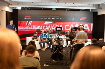 2023-06-15 - Driver Press Conference

during Day 1 of FORMULA 1 PIRELLI GRAND PRIX DU CANADA 2023 - from 15th to 18th June 2023 in Montreal, Quebec, Canada - FORMULA 1 PIRELLI GRAND PRIX DU CANADA 2023 - FORMULA 1 - MOTORS