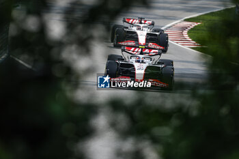 2023-06-16 - 27 HULKENBERG Nico (ger), Haas F1 Team VF-23 Ferrari, action 20 MAGNUSSEN Kevin (den), Haas F1 Team VF-23 Ferrari, action during the Formula 1 Pirelli Grand Prix du Canada, 8th round of the 2023 Formula One World Championship from June 16 to 18, 2023 on the Circuit Gilles Villeneuve, in Montréal, Canada - F1 - CANADIAN GRAND PRIX 2023 - FORMULA 1 - MOTORS