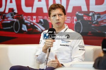 2023-06-16 - VOWLES James, Team Principal of Williams Racing, portrait during the Formula 1 Pirelli Grand Prix du Canada, 8th round of the 2023 Formula One World Championship from June 16 to 18, 2023 on the Circuit Gilles Villeneuve, in Montréal, Canada - F1 - CANADIAN GRAND PRIX 2023 - FORMULA 1 - MOTORS