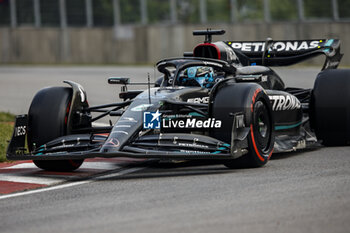 2023-06-16 - 63 RUSSELL George (gbr), Mercedes AMG F1 Team W14, action during the Formula 1 Pirelli Grand Prix du Canada, 8th round of the 2023 Formula One World Championship from June 16 to 18, 2023 on the Circuit Gilles Villeneuve, in Montréal, Canada - F1 - CANADIAN GRAND PRIX 2023 - FORMULA 1 - MOTORS