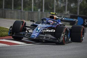 2023-06-16 - 02 SARGEANT Logan (usa), Williams Racing FW45, action during the Formula 1 Pirelli Grand Prix du Canada, 8th round of the 2023 Formula One World Championship from June 16 to 18, 2023 on the Circuit Gilles Villeneuve, in Montréal, Canada - F1 - CANADIAN GRAND PRIX 2023 - FORMULA 1 - MOTORS