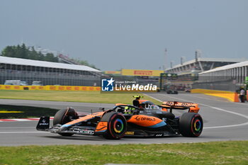 2023-06-16 - 04 NORRIS Lando (gbr), McLaren F1 Team MCL60, action during the Formula 1 Pirelli Grand Prix du Canada, 8th round of the 2023 Formula One World Championship from June 16 to 18, 2023 on the Circuit Gilles Villeneuve, in Montréal, Canada - F1 - CANADIAN GRAND PRIX 2023 - FORMULA 1 - MOTORS