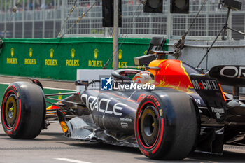 2023-06-16 - Max Verstappen (NED) Redbull Racing RB19
during day2, Friday, of FORMULA 1 PIRELLI GRAND PRIX DU CANADA 2023 - from 15th to 18th June 2023 in Montreal, Quebec, Canada - FORMULA 1 PIRELLI GRAND PRIX DU CANADA 2023 - FORMULA 1 - MOTORS