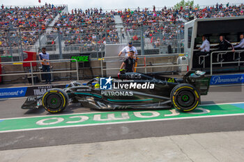 2023-06-16 - Lewis Hamilton (GBR) Mercedes W14 E Performance
during day2, Friday, of FORMULA 1 PIRELLI GRAND PRIX DU CANADA 2023 - from 15th to 18th June 2023 in Montreal, Quebec, Canada - FORMULA 1 PIRELLI GRAND PRIX DU CANADA 2023 - FORMULA 1 - MOTORS