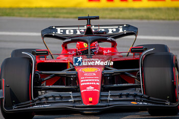 2023-06-16 - Charles Leclerc (MON) Ferrari F1-23
during Free Practice 2 Session, Day 2 of FORMULA 1 PIRELLI GRAND PRIX DU CANADA 2023 - from 15th to 18th June 2023 in Montreal, Quebec, Canada - FORMULA 1 PIRELLI GRAND PRIX DU CANADA 2023 - FORMULA 1 - MOTORS