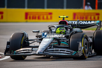 2023-06-16 - Lewis Hamilton (GBR) Mercedes W14 E Performance
during Free Practice 2 Session, Day 2 of FORMULA 1 PIRELLI GRAND PRIX DU CANADA 2023 - from 15th to 18th June 2023 in Montreal, Quebec, Canada - FORMULA 1 PIRELLI GRAND PRIX DU CANADA 2023 - FORMULA 1 - MOTORS