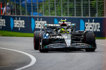 2023-06-16 - Lewis Hamilton (GBR) Mercedes W14 E Performance
during Free Practice 2 Session, Day 2 of FORMULA 1 PIRELLI GRAND PRIX DU CANADA 2023 - from 15th to 18th June 2023 in Montreal, Quebec, Canada - FORMULA 1 PIRELLI GRAND PRIX DU CANADA 2023 - FORMULA 1 - MOTORS